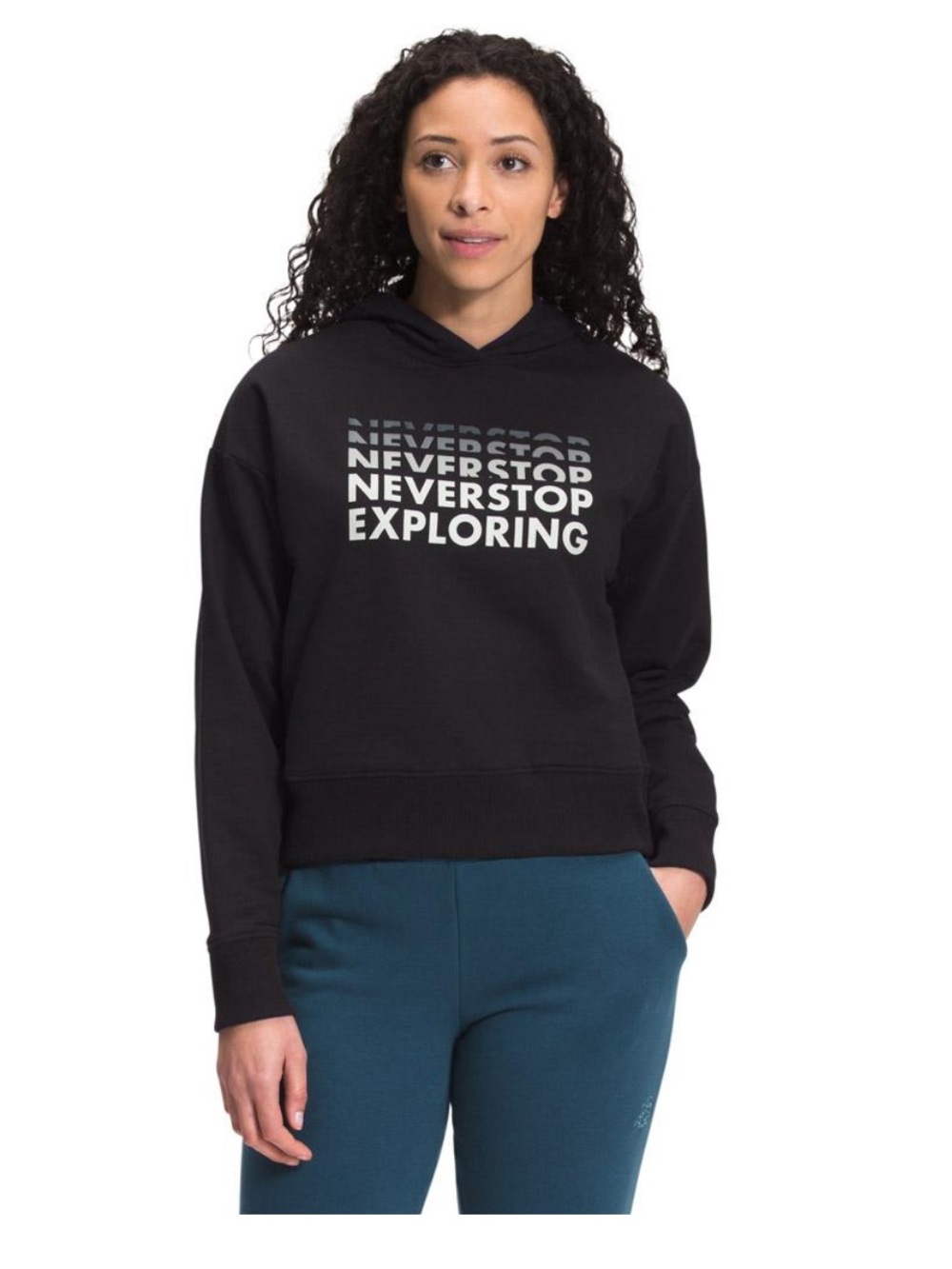 The North Face Women's Black/pink 'Never Stop Exploring' Pullover Hoodie